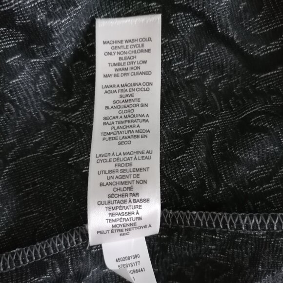 Chico's Women's Gray Yellowstone Jacquard Envelope-Zipper Top Size 1 US M - Picture 7 of 7